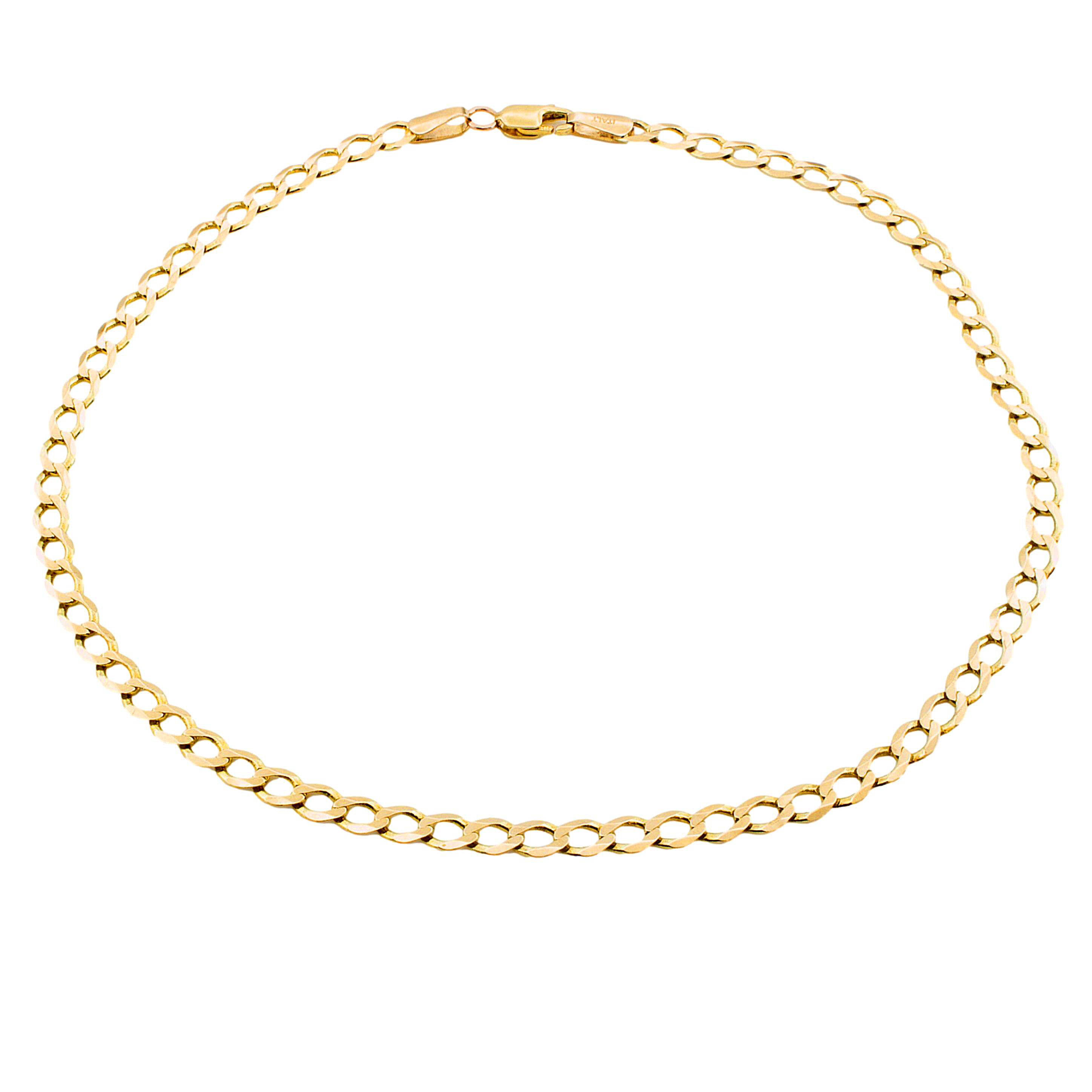 9ct Gold 2.6g 11 inch Curb Anklet